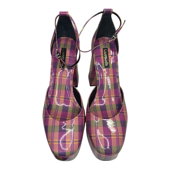 Larroude Ari Ankle Strap Platform Pump In Pink. Sz: 8 - Picture 8 of 14